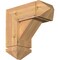 Ekena Millwork Traditional Arts and Crafts Smooth Bracket w/ Offset Brace, Western Red Cedar, 7 1/2"W x 18"D x 18"H BKT0806X18X18TRA03SWR - alternate 1